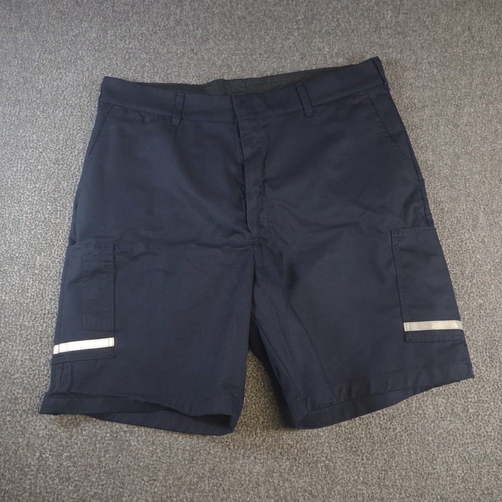 Stan Herman FedEx Cargo Work Shorts Men's 40R Navy Uniform Reflective